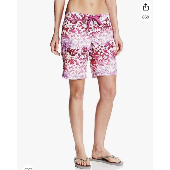 Kanu Surf OceanSide Purple Floral Board Shorts Women's Size 2 NWT - Picture 1 of 9